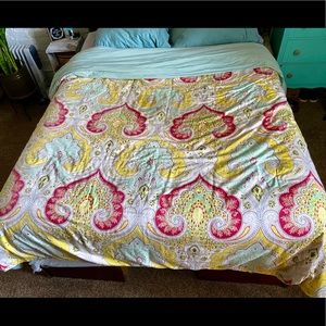 Queen/Full Paisley Duvet Cover